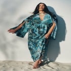 Shell Detail Wide-Sleeve Kaftan image number 0
