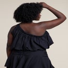 Asymmetric Bubble Crop Top image number 2