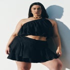 Asymmetric Bubble Crop Top image number 0