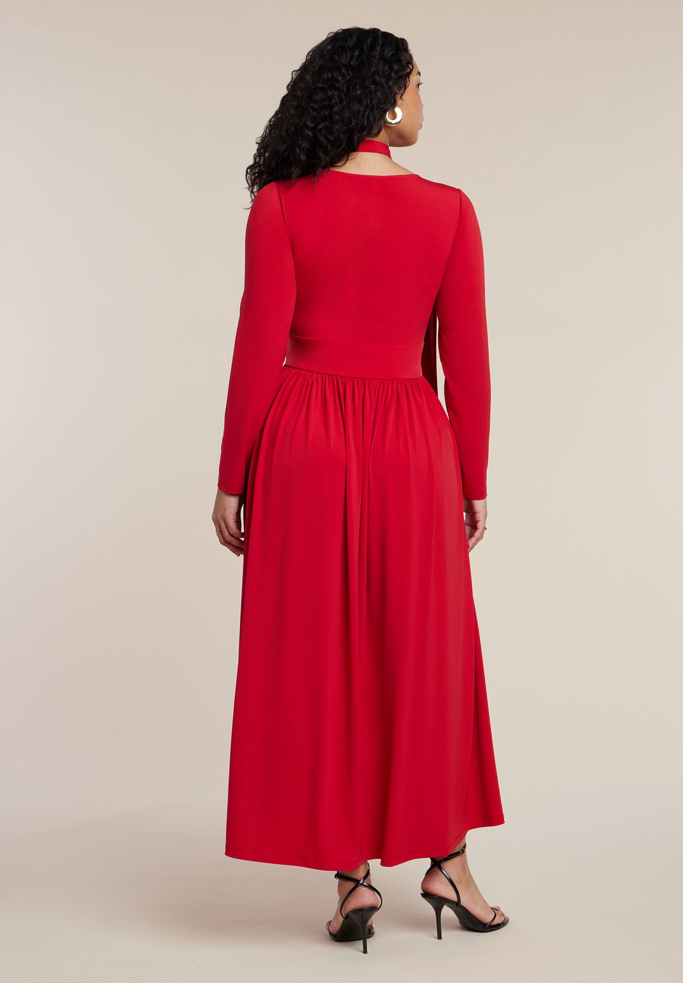 Tie Front Knit Maxi Dress image number 2