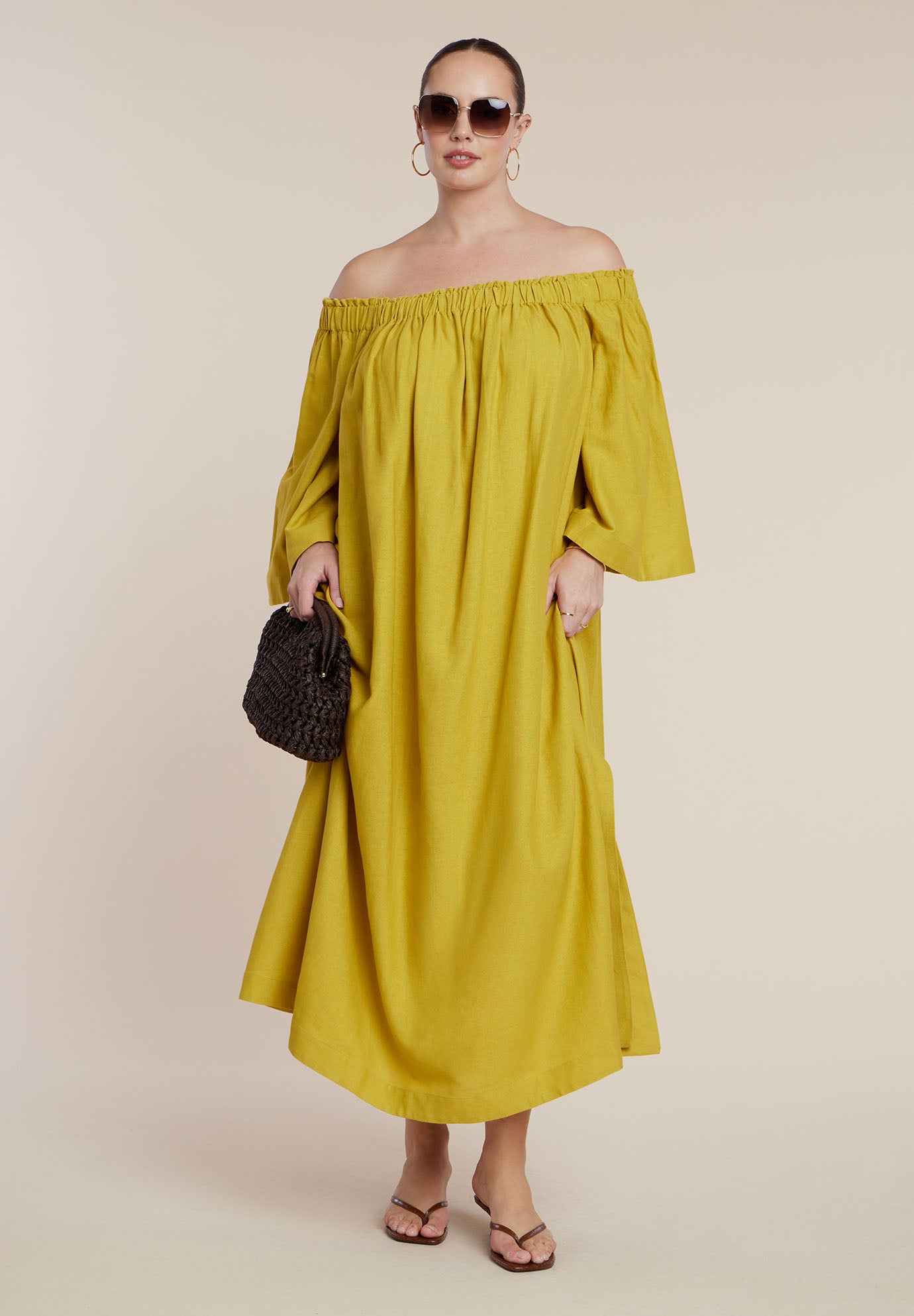 Off The Shoulder Easy Maxi Dress image number 4