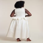 Trim Detail Peplum Midi Dress image number 1