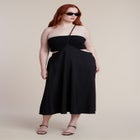 Bead-Detail Strap Midi Skirt image number 0
