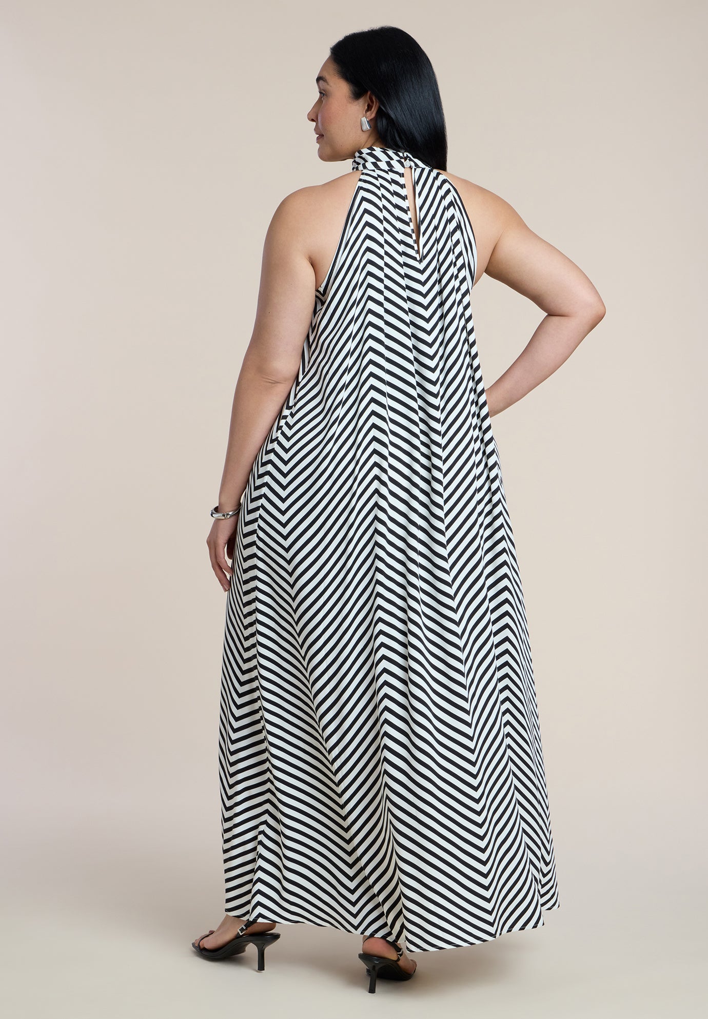 Trapeze Halter Maxi Dress image number 1