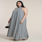 Trapeze Halter Maxi Dress image number 0