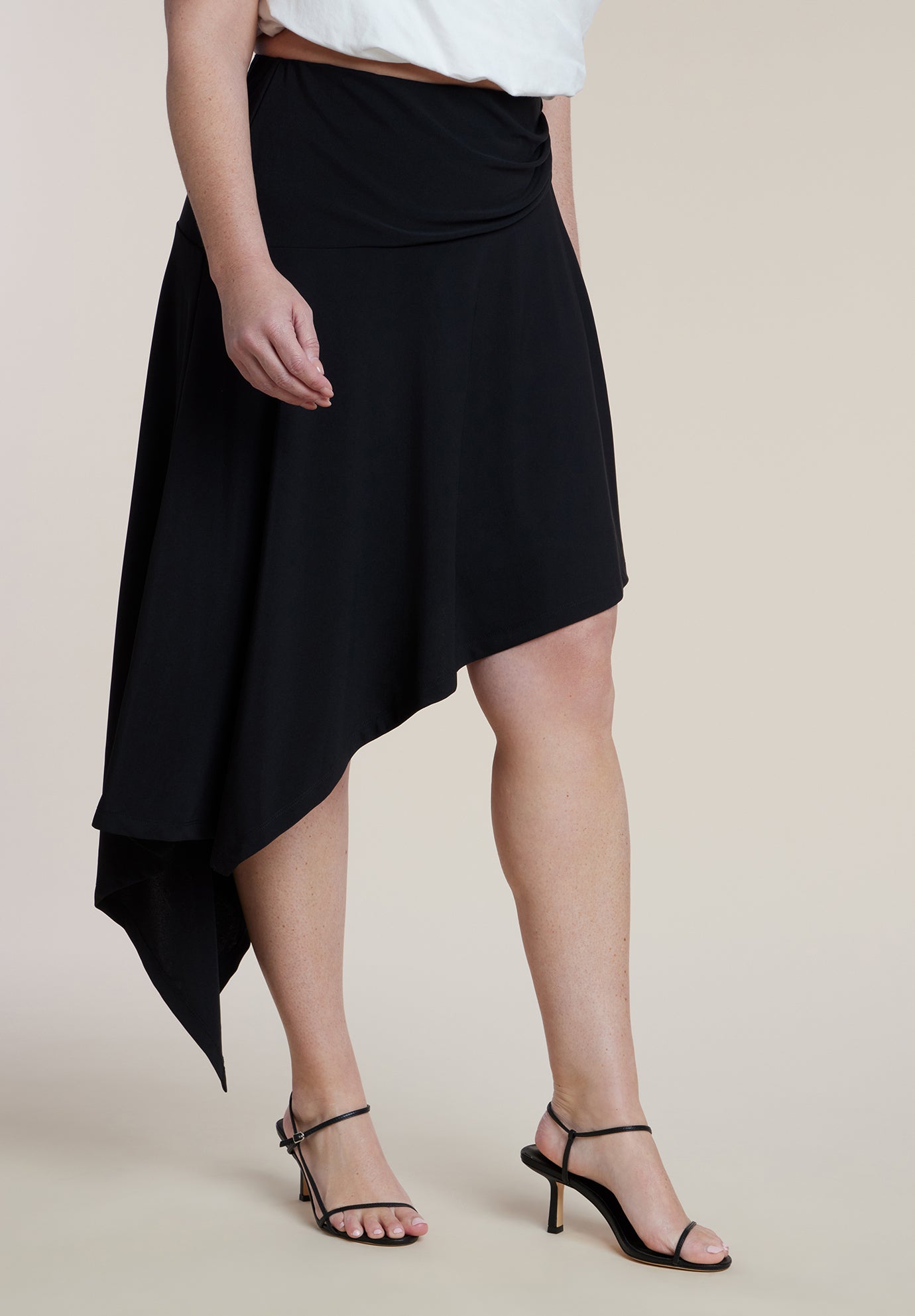Asym Hem Jersey Skirt image number 1