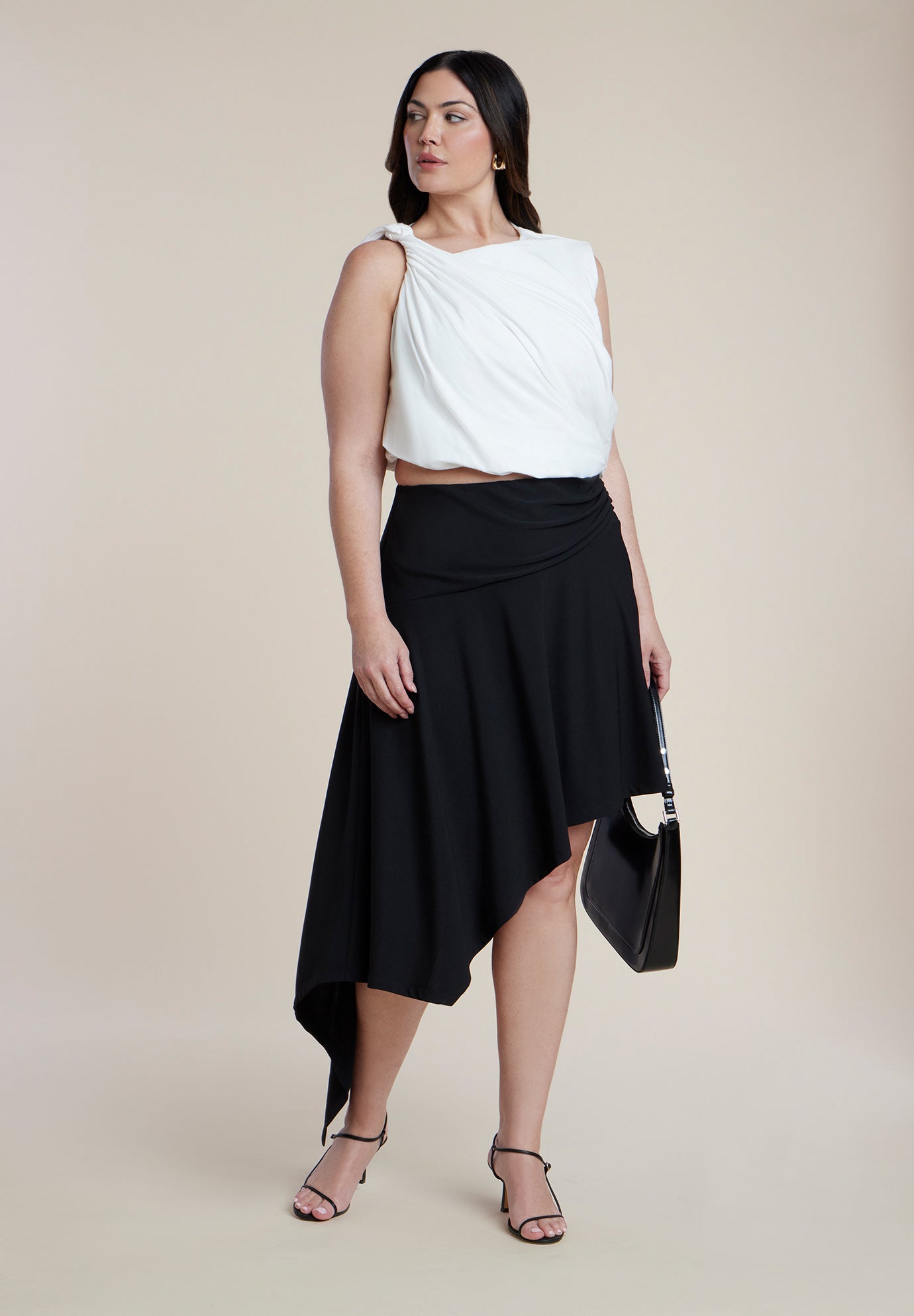 Asym Hem Jersey Skirt image number 0