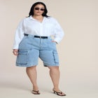 Cargo Denim Bermuda Short image number 3