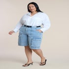 Cargo Denim Bermuda Short image number 0