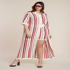 Striped Crochet Short image number 1