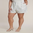 Striped Short With Pleat image number 1