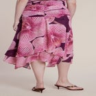 Asymmetric Shirred Midi Skirt image number 3