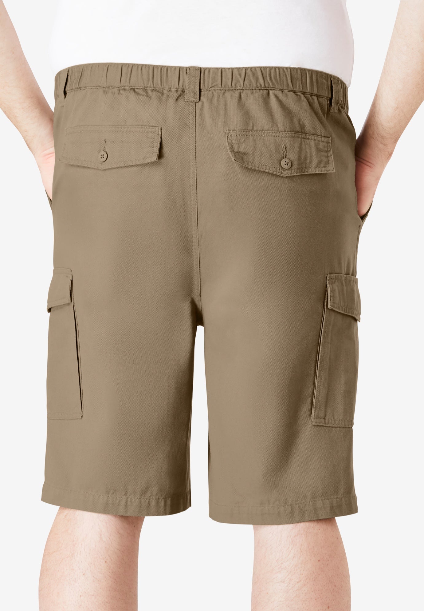 Renegade 9" Full Elastic Waist Cargo Shorts image number 1