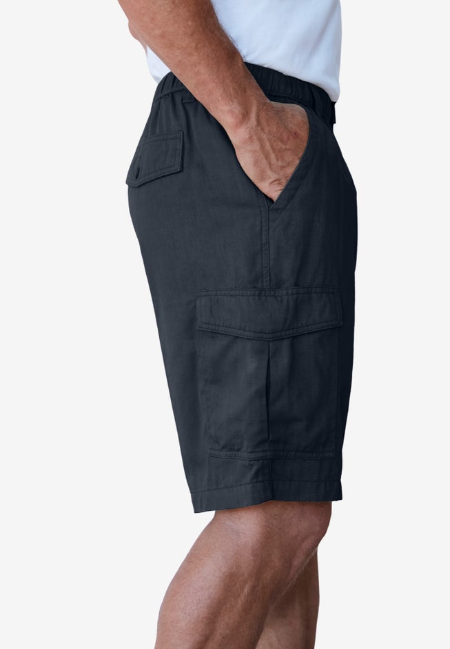 Renegade 9" Full Elastic Waist Cargo Shorts image number 2