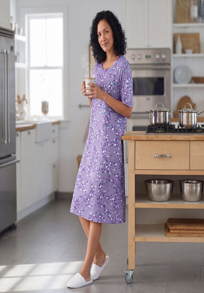 Short-Sleeve Sleepshirt image number 6