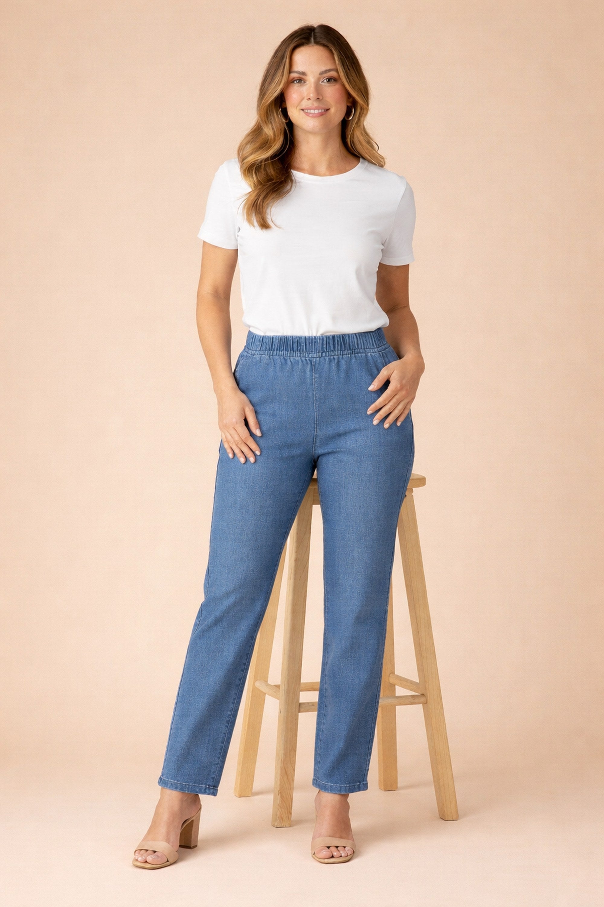 Plus Size Comfort Stretch Straight Leg Jean image number 0