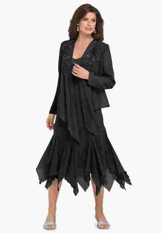 Sequin Jacket Dress Set image number 0