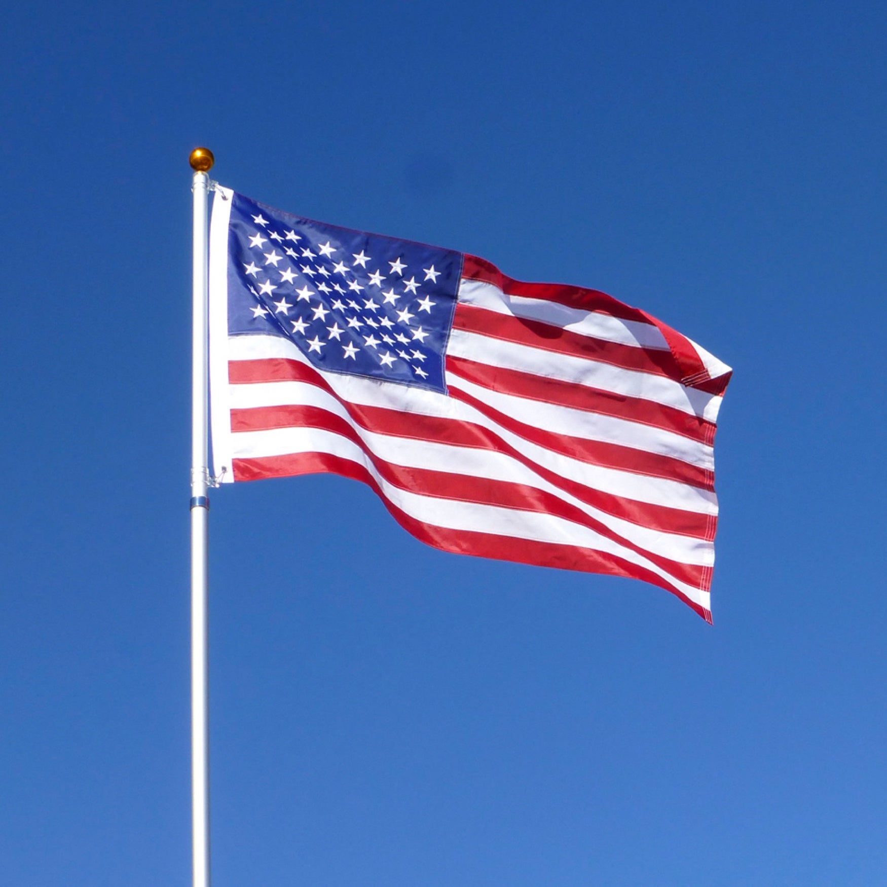 Embroidered 3' x 5' U.S. Grommet Flag image number 0