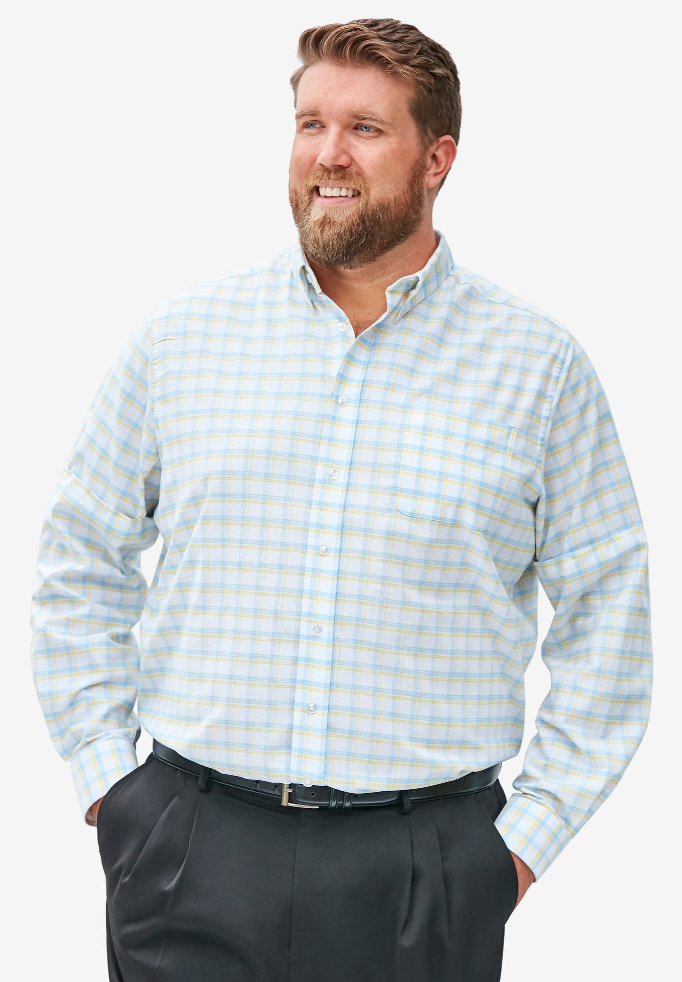 Long-Sleeve Wrinkle-Free Everyday Oxford image number 3