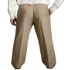 KS Signature No Hassle Classic Fit Expandable Waist Plain Front Dress Pants image number null