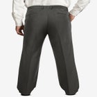 KS Signature No Hassle Classic Fit Expandable Waist Plain Front Dress Pants image number null