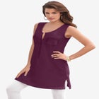 Henley Ultimate Tunic Tank image number null