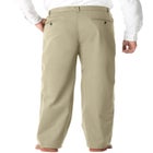 Wrinkle-Free Double-Pleat Pant with Side-Elastic Waist image number null