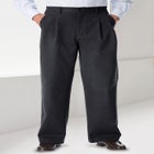 Wrinkle-Free Double-Pleat Pant with Side-Elastic Waist image number null
