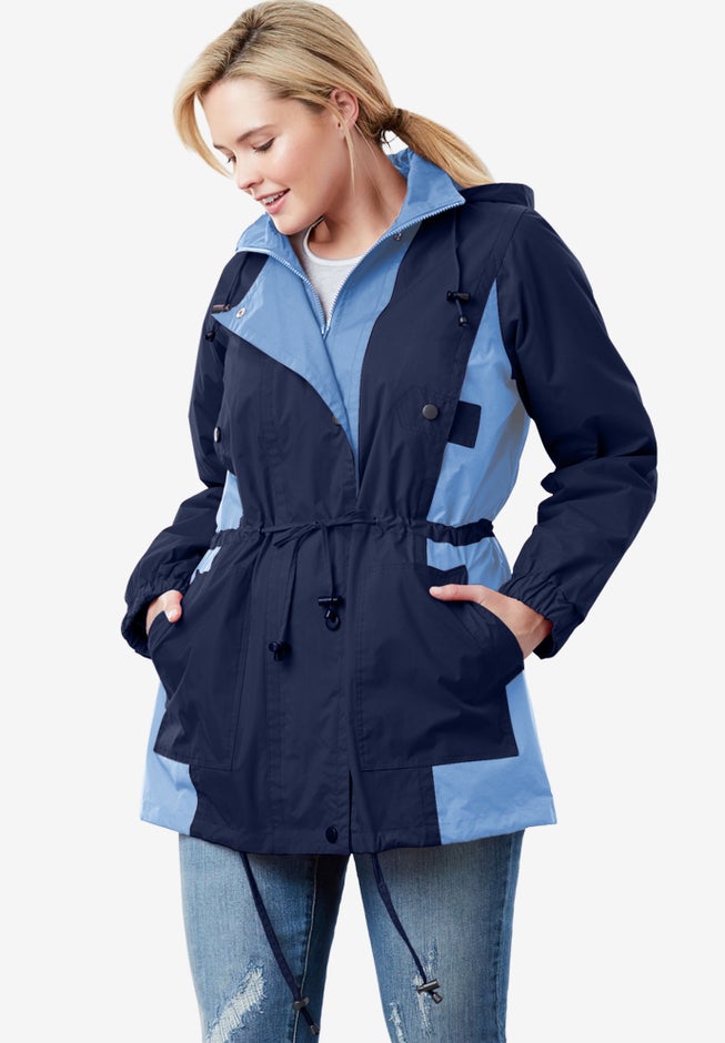 Colorblocked Taslon® Anorak image number 5