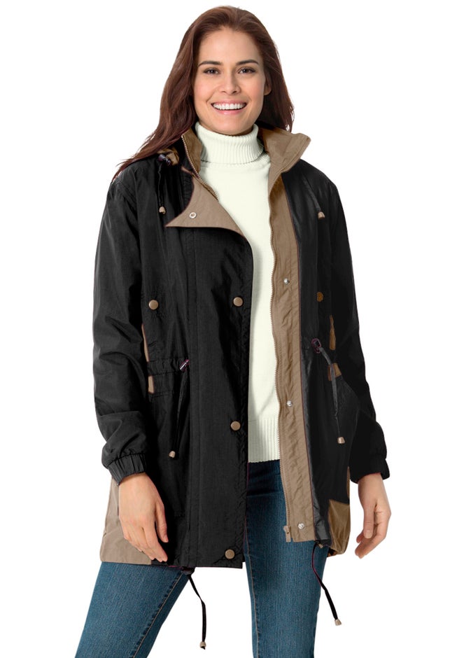 Colorblocked Taslon® Anorak image number 6