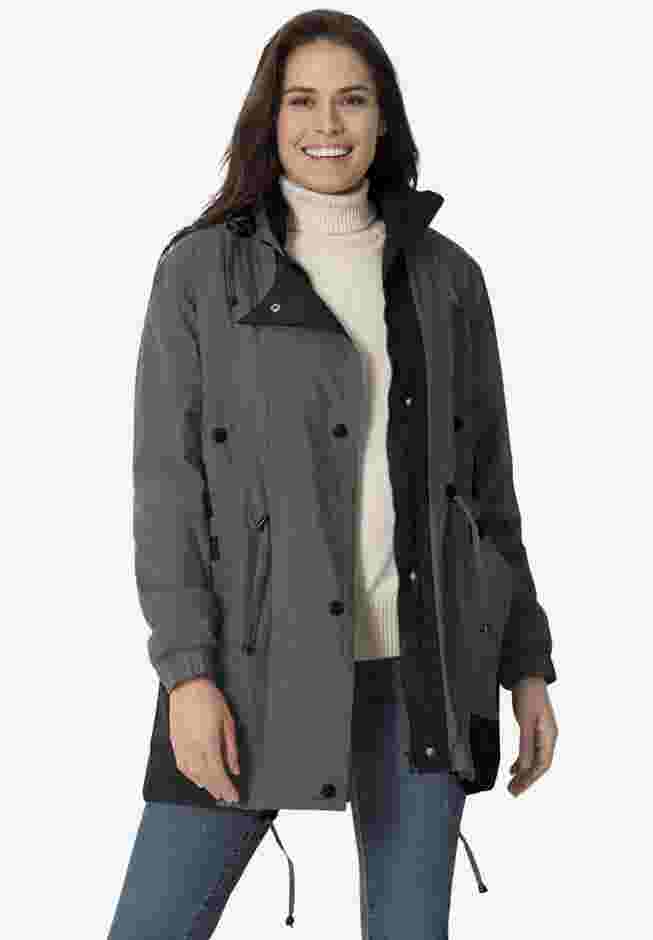 Colorblocked Taslon® Anorak image number 0