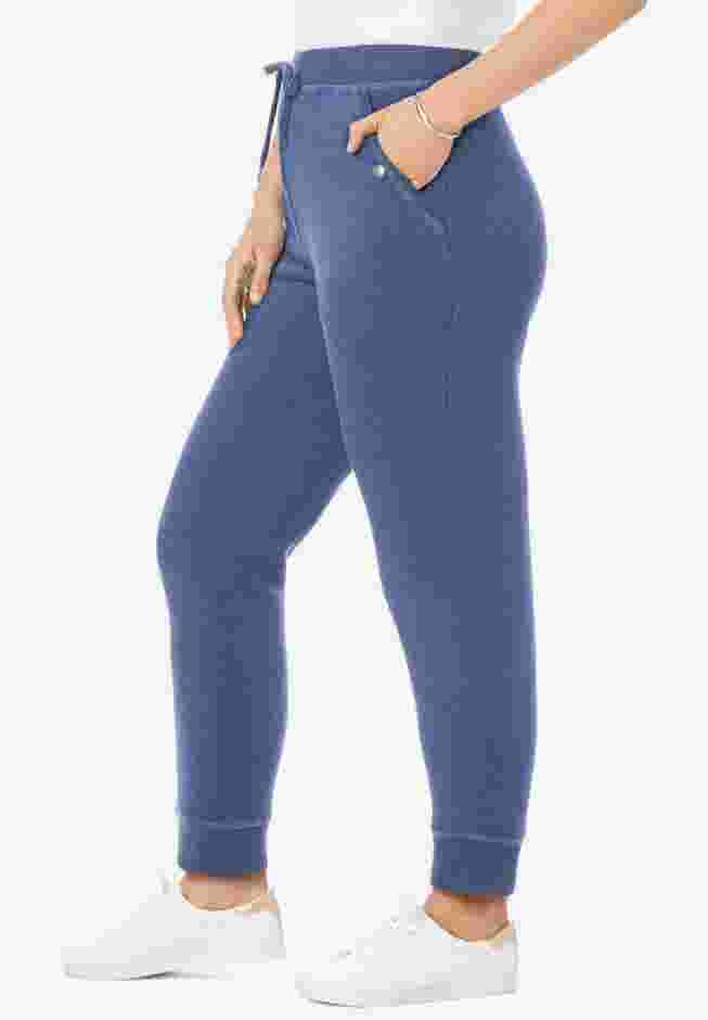 Womens Plus-Size Better-Fleece Pull-On Jogger Sweatpants image number 2