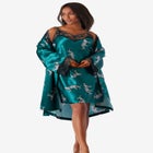 The Luxe Satin Short Peignoir Set image number null