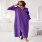 Long Hooded Fleece Sweatshirt Robe image number null