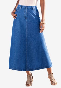 Plus Size Easy-Wear A-Line Skirt