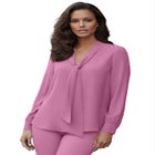 Long Sleeve Bow Blouse image number 0