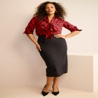 Long Sleeve Bow Blouse image number null