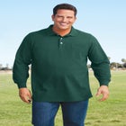 Long-Sleeve Shrink-Less™ Cotton Polo Shirt image number null