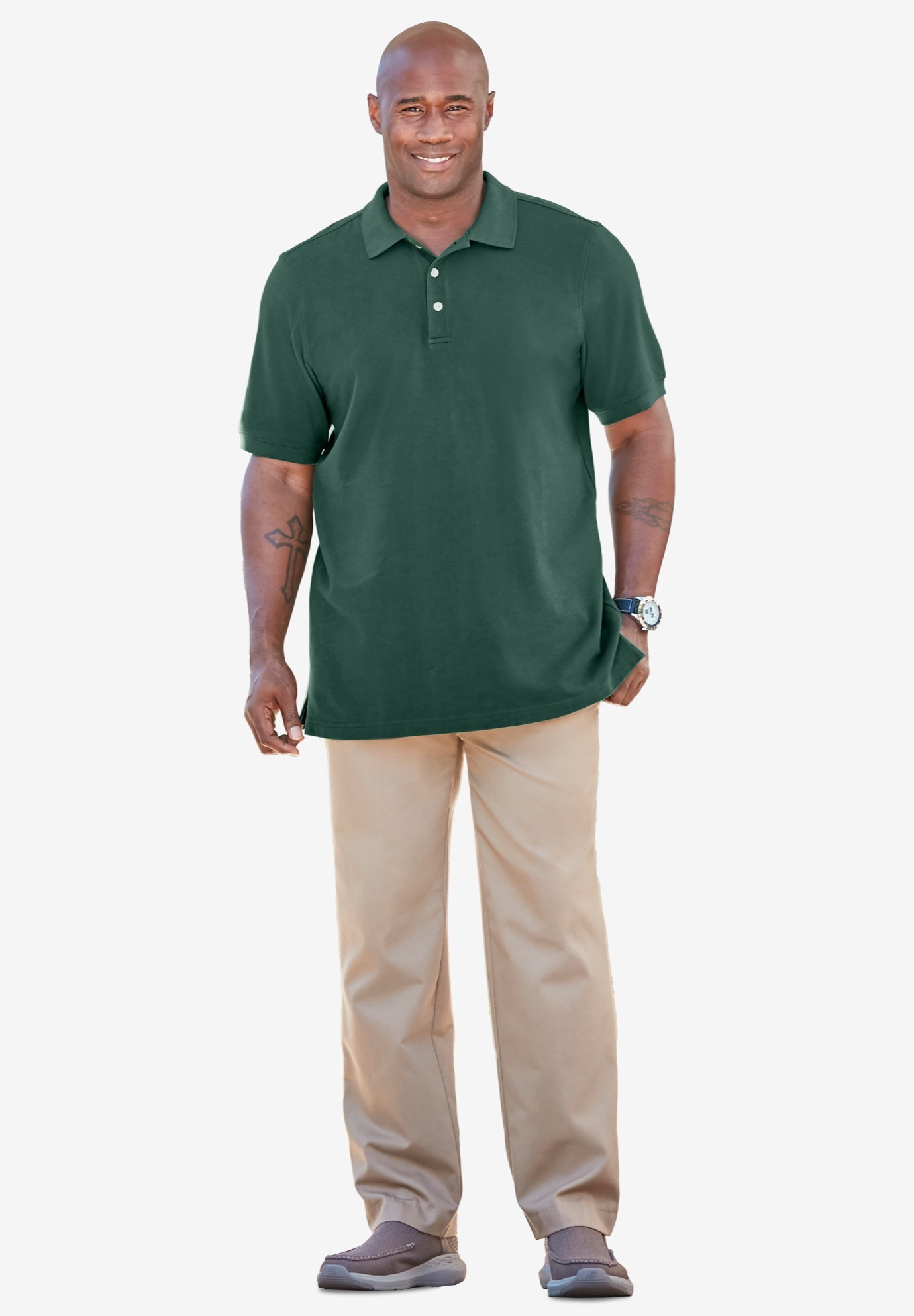 Shrink-Less&trade; Classic Cotton Polo Shirt image number 0