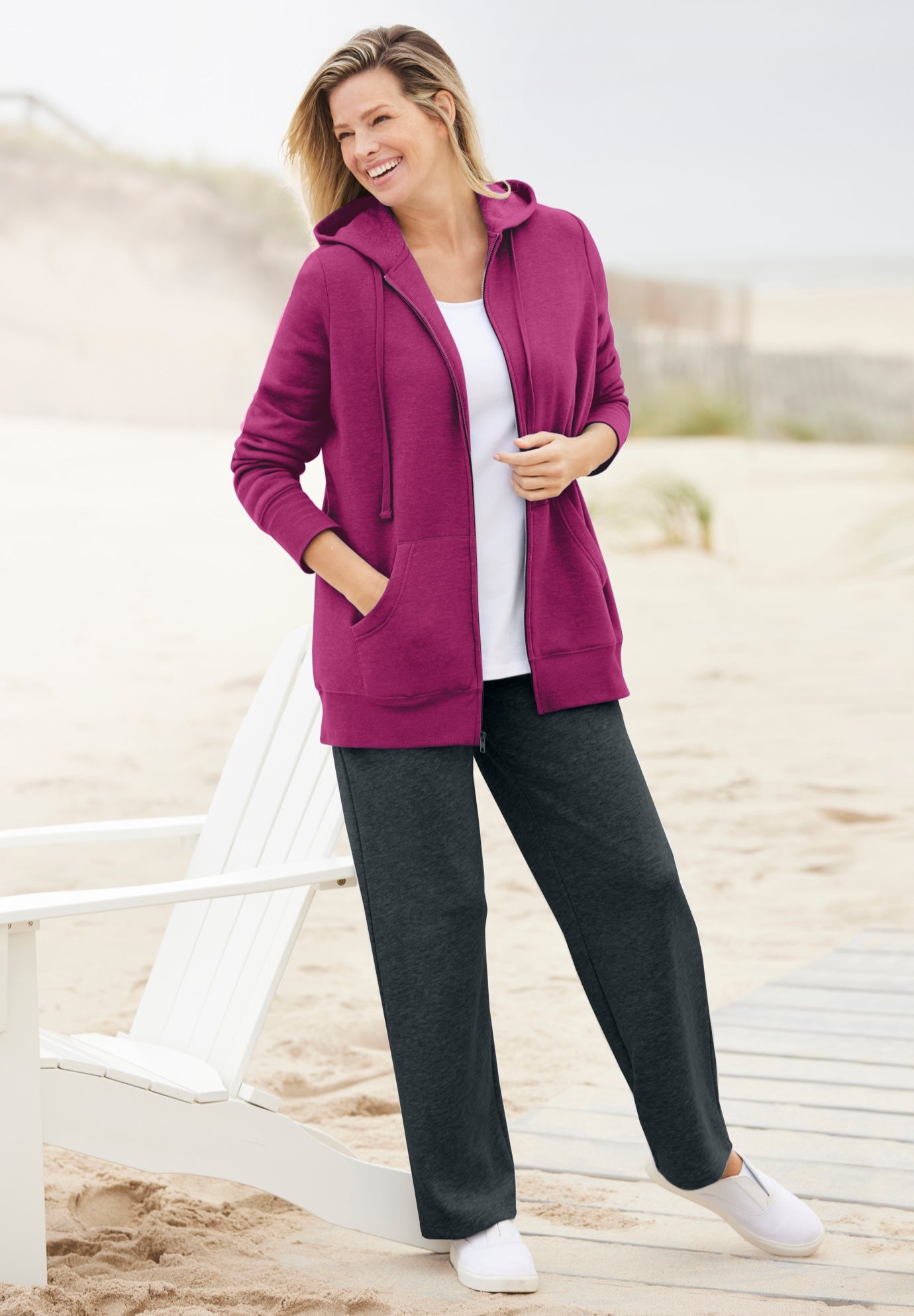 Better Fleece Zip-Front Hoodie image number 3