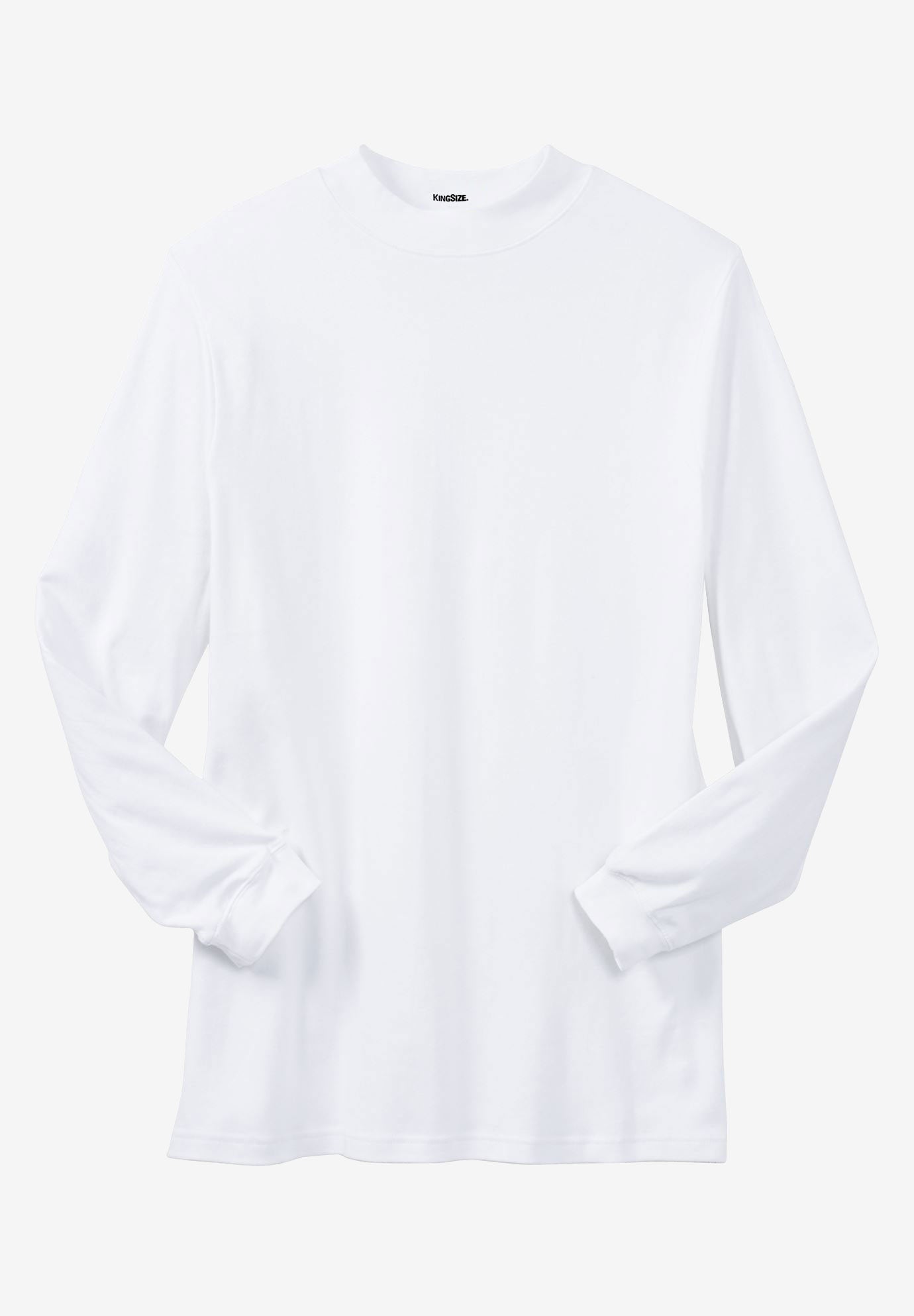 Mock Turtleneck Long-Sleeve Cotton Tee image number 0