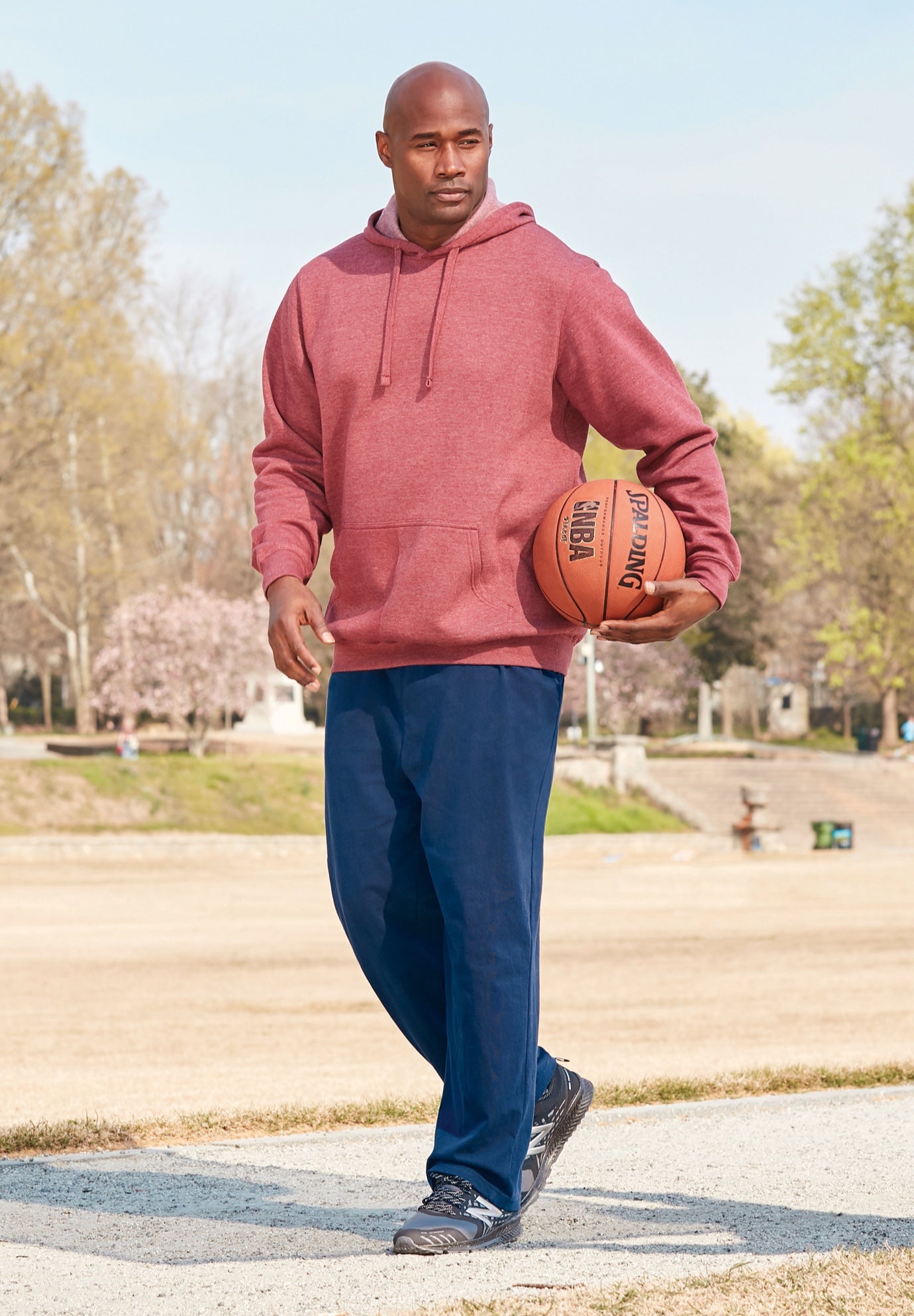 Lightweight Jersey Open-Bottom Sweatpants image number 2