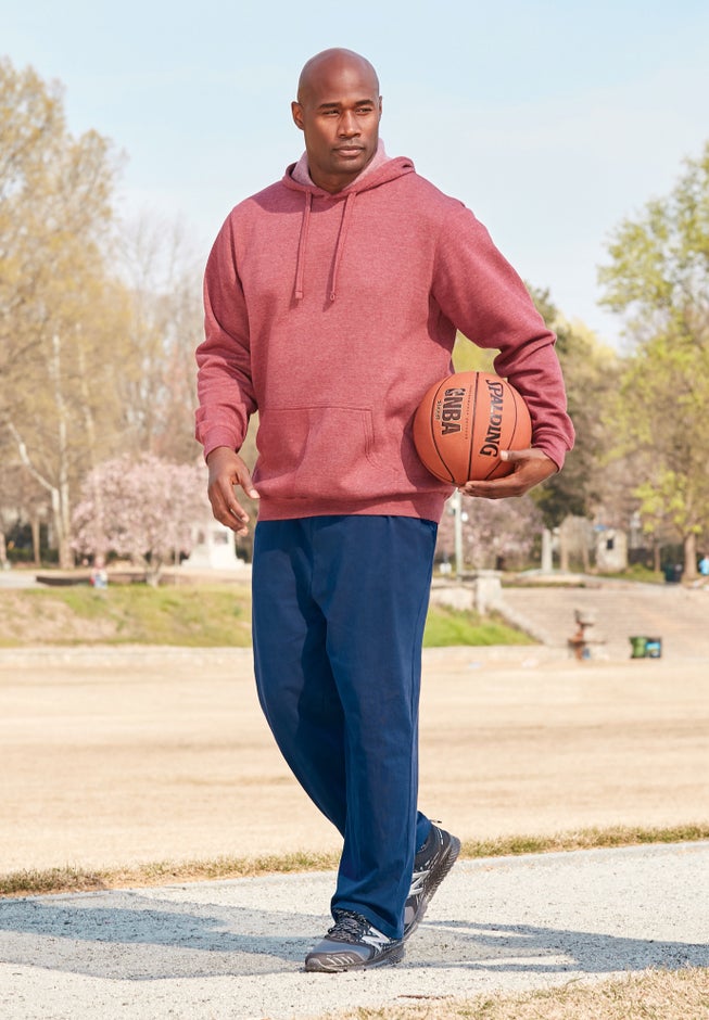 Lightweight Jersey Open-Bottom Sweatpants image number 2