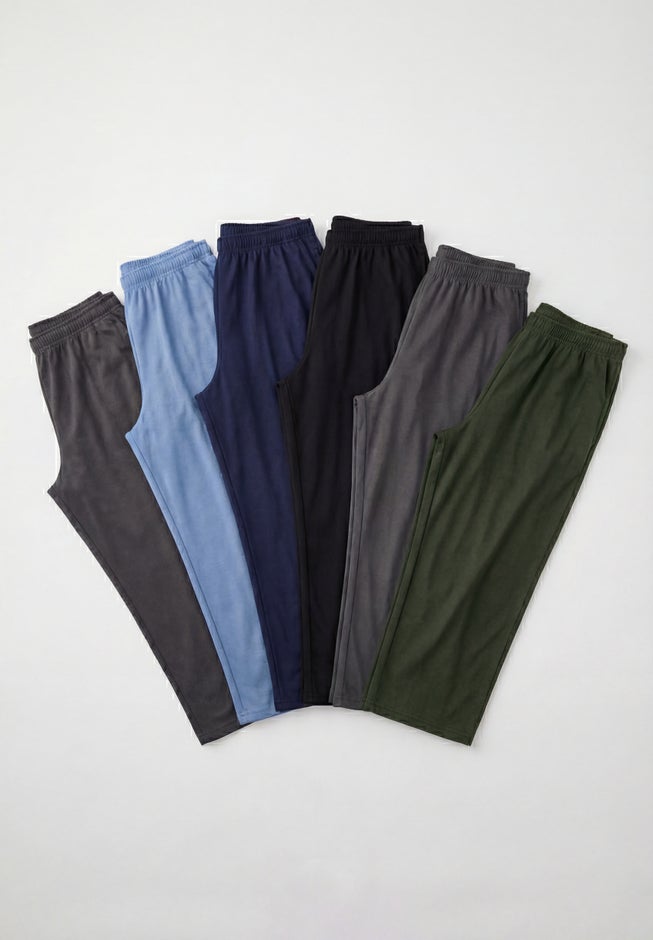 Lightweight Jersey Open-Bottom Sweatpants image number 3