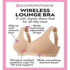 Wireless Back-Close Lounge Bra image number null
