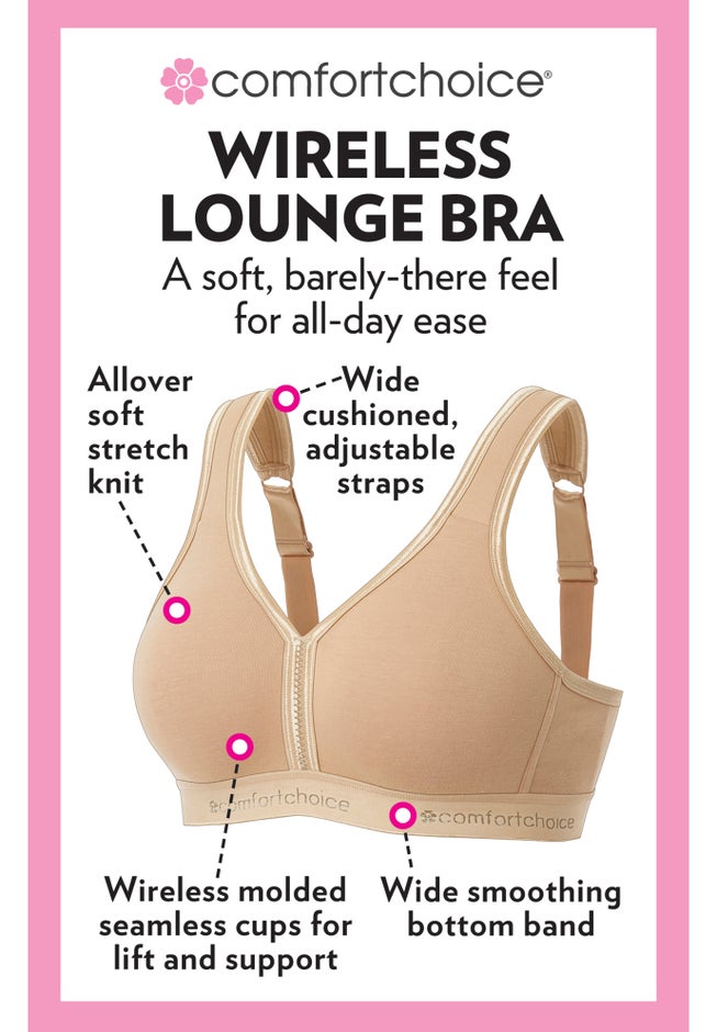 Wireless Back-Close Lounge Bra image number 4