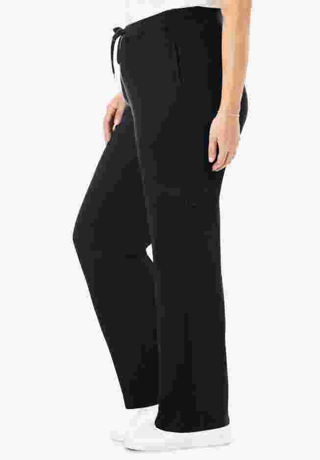 Womens Plus-Size Better-Fleece Pull-On Cargo Sweatpants image number 2