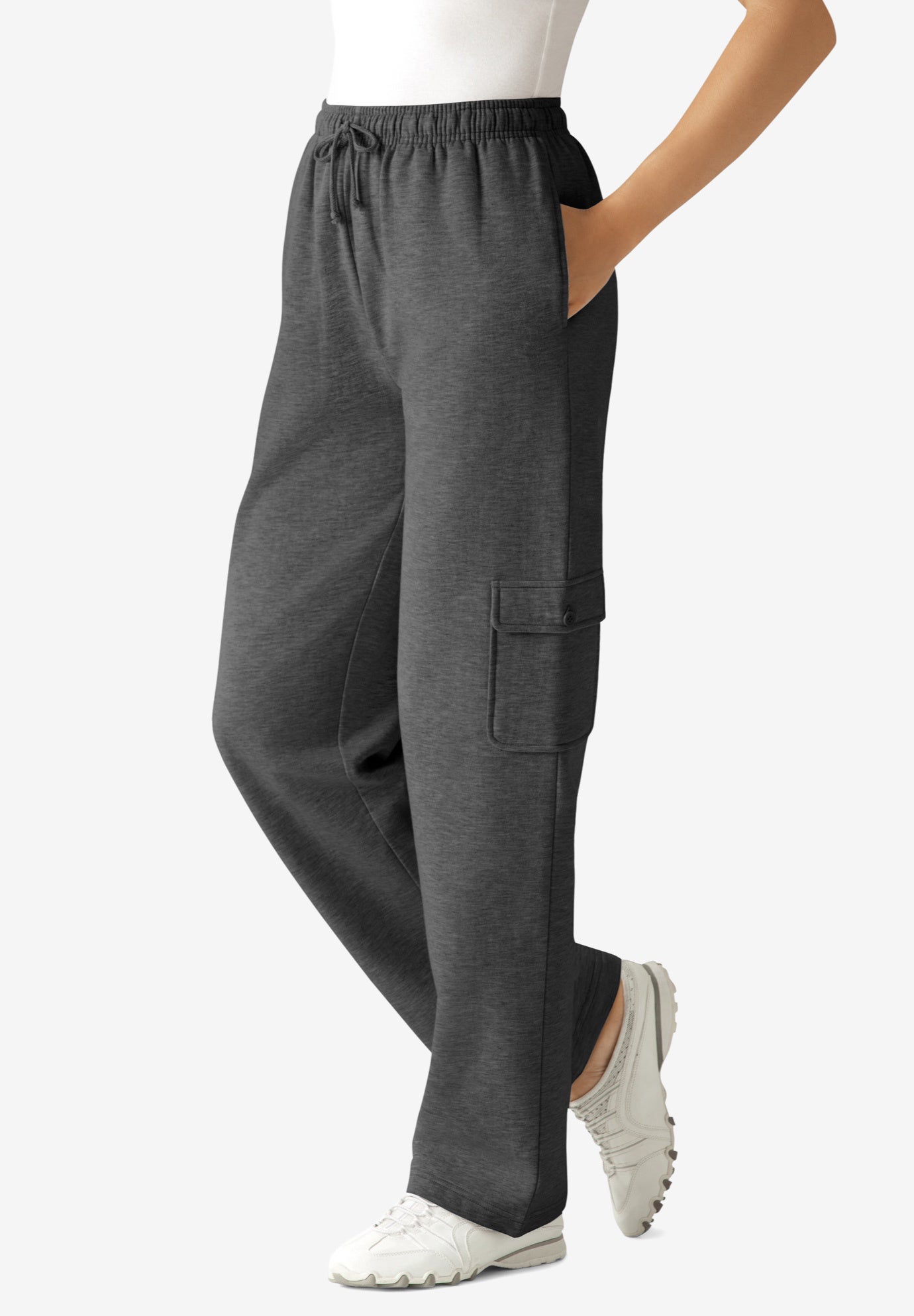 Better-Fleece Pull-On Cargo Sweatpants image number 0