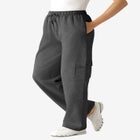 Better-Fleece Pull-On Cargo Sweatpants image number null