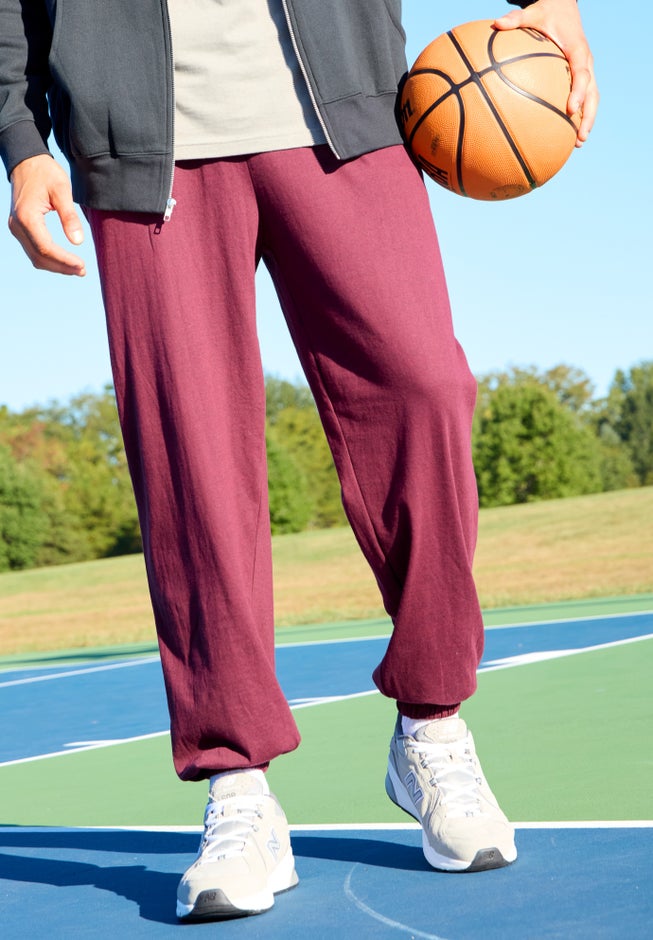 Lightweight Jersey Elastic Cuff Sweatpants image number 4